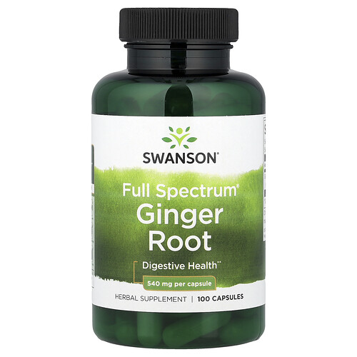 Swanson Vitamins, Full Spectrum® Ginger Root, Ingwerwurzel, 540 mg, 100 Kapseln