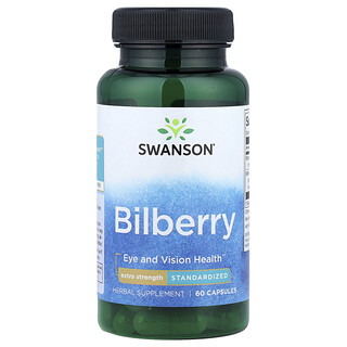 Swanson Vitamins, Bilberry, Standardized, 60 Capsules