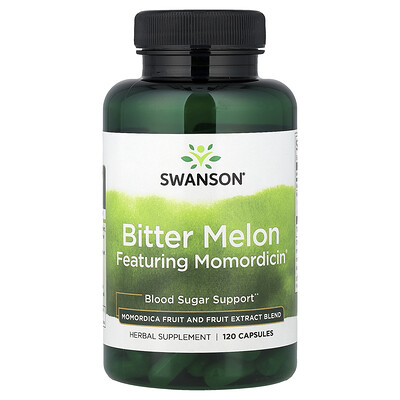 Swanson Vitamins, Melón amargo con Momordicin®, 120 cápsulas