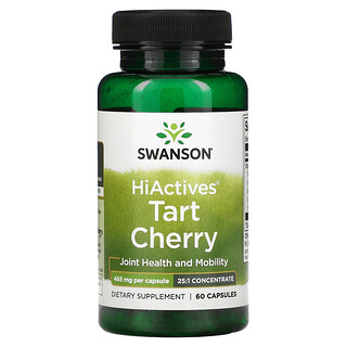 Swanson, HiActives Tart Cherry, 465 мг, 60 капсул