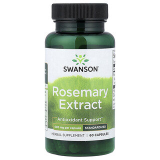 Swanson Vitamins, 迷迭香提取物，標準化，500 毫克，60 粒膠囊
