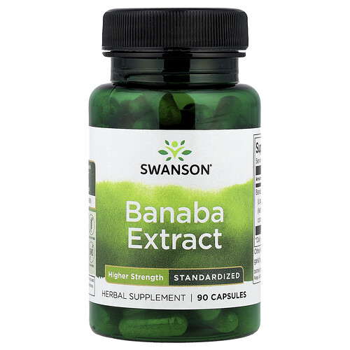 Swanson Vitamins Banaba Extract, 90 Capsules (60 mg per Capsule)