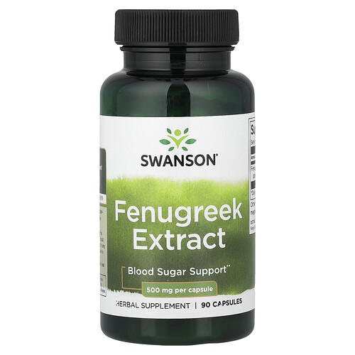 Swanson Vitamins Fenugreek Extract Vitamin | 500 mg | 90 Caps