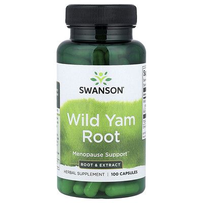 Swanson Vitamins, Raíz de ñame silvestre`` 100 cápsulas