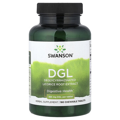 Swanson Vitamins, DGL, 180 comprimidos masticables