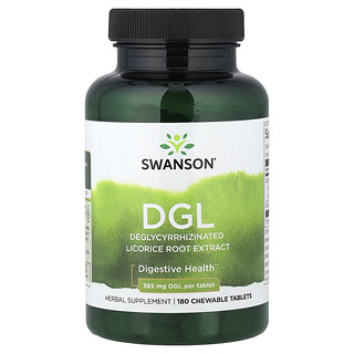 Swanson Vitamins, DGL, 180 Comprimidos Mastigáveis