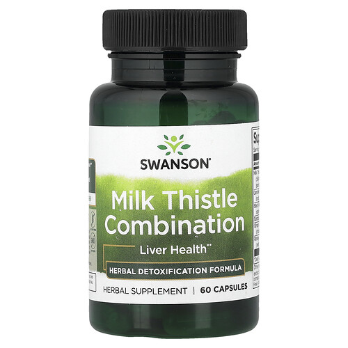 Swanson Vitamins, Milk Thistle Combination, Mariendistel-Kombination, 60 Kapseln