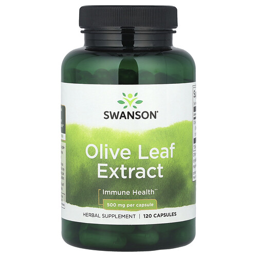 Swanson Vitamins, Olive Leaf Extract, Olivenblattextrakt, 500 mg, 120 Kapseln