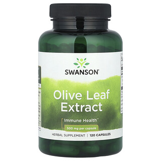 Swanson Vitamins, Olive Leaf Extract, 500 mg, 120 Capsules