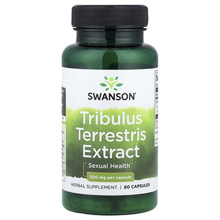 Swanson Vitamins, Extrato de Tribulus Terrestris, 500 mg, 60 Cápsulas
