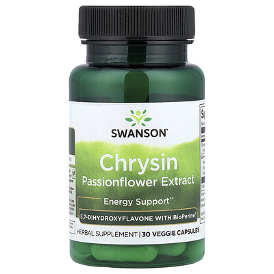 Swanson Vitamins, Chrysin, 30 cápsulas vegetales