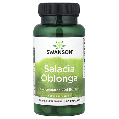 Swanson Vitamins, Salacia oblonga, 500 mg, 60 cápsulas