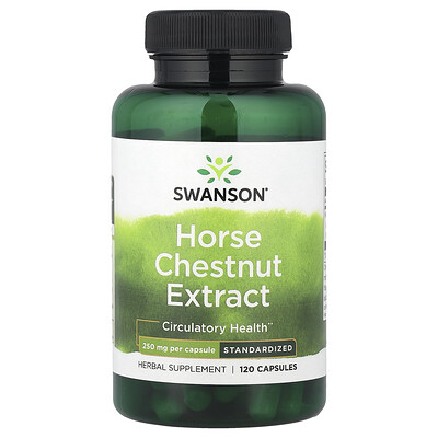 Swanson Vitamins, Extracto de castaño de indias, 250 mg, 120 cápsulas