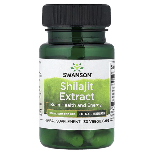 Swanson Vitamins, Shilajit Extract, 100 mg, 30 Veggie Caps