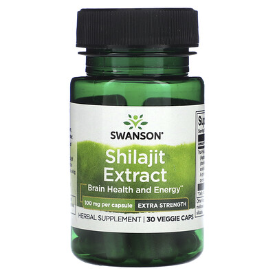 

Swanson, Shilajit Extract, 100 mg, 30 Veggie Caps
