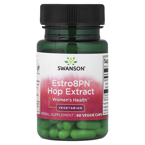 Swanson Vitamins, Estro8PN™ Hop Extract, Women's Health, 60 Veggie Caps (10 mg per Capsule)