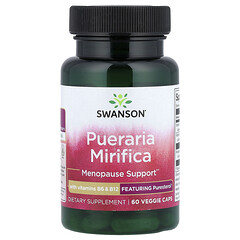 Пуерарія мірифіка (Pueraria mirifica) з вітамінами B6 і B12, 60 веганських капсул