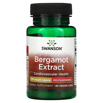 

Swanson Bergamot Extract 500 mg 30 Veggie Caps