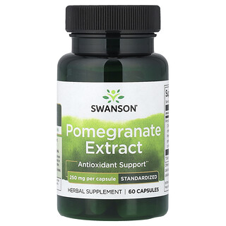 Swanson Vitamins, Granaattiomenauute, standardoitu, 250 mg, 60 kapselia