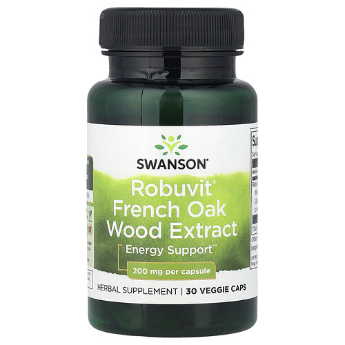 Swanson Vitamins, Robuvit® French Oak Wood Extract, 200 mg, 30 Veggie Caps