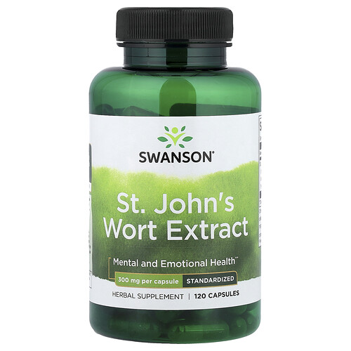 Swanson Vitamins St. John's Wort Extract, Standardized, 300 mg, 120 Capsules