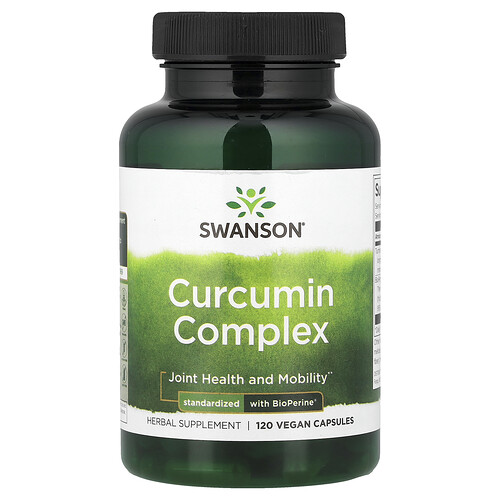 Swanson Vitamins, Curcumin-Komplex mit BioPerine®, 120 vegane Kapseln