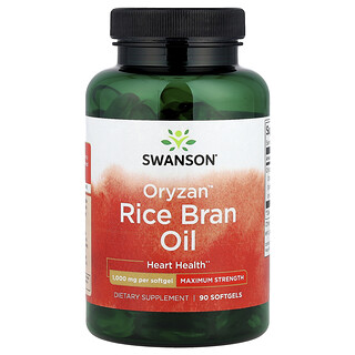 Swanson Vitamins, Ulei de tărâțe de orez Oryzan™, 1.000 mg, 90 capsule moi
