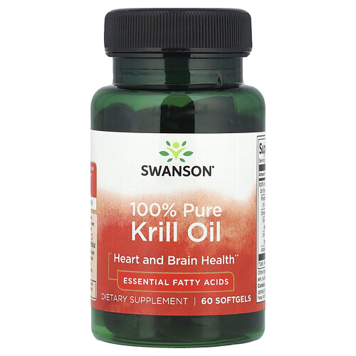 Swanson Vitamins, 100% Pure Krill Oil, 60 Softgels