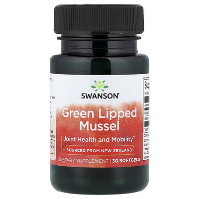 Swanson Vitamins, Mejillón de labios verdes`` 30 cápsulas blandas