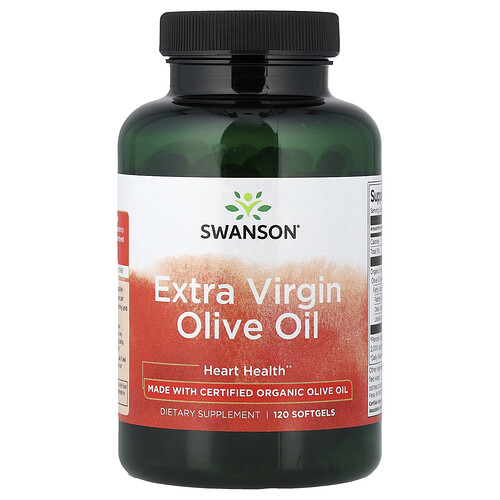 Swanson, Extra Virgin Olive Oil, 120 Softgels