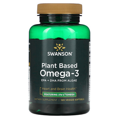 

Swanson Plant Based Omega-3 120 Veggie Capsules