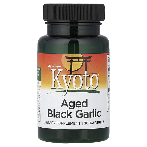 Swanson Vitamins Kyoto®, Aged Black Garlic, 30 Capsules (650 mg per Capsule)