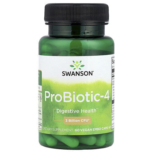 Swanson Vitamins, ProBiotic-4, 60 Vegan Embo Caps® AP