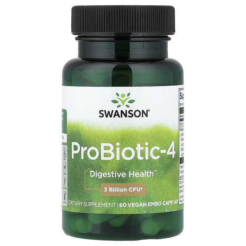 Swanson Vitamins, ProBiotic-4, 60 vegane Embo Caps® AP