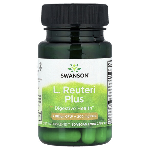 Swanson Vitamins L. Reuteri Plus, 30 Vegan EMBO Caps® AP