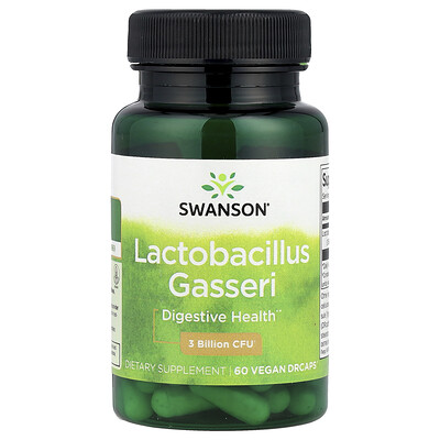 Swanson Vitamins, Lactobacillus gasseri, 3000 millones de UFC, 60 cápsulas veganas DRcaps