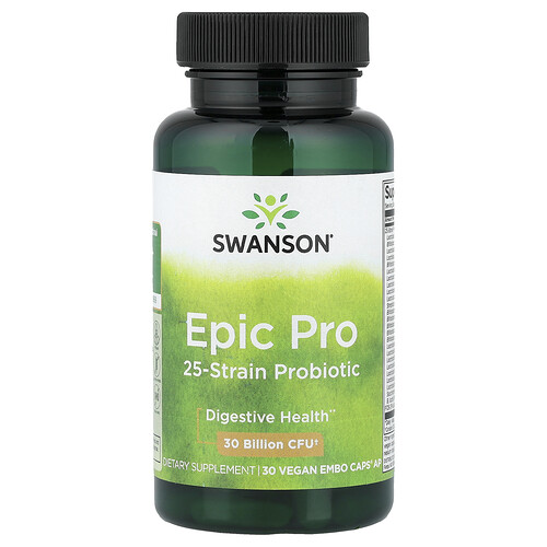 Swanson Vitamins, Epic Pro, Probiotikum mit 25 Stämmen, 30 vegane Embo Caps® AP