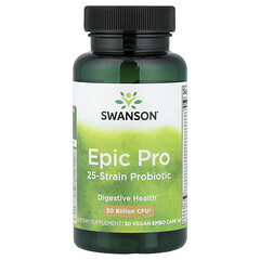 Epic Pro, пробіотик із 25 штамів, 30 веганських капсул Embo Caps®