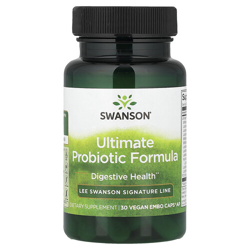 Swanson Vitamins, Ultimative Probiotika-Formel, 30 vegane EMBO-Kapseln® Ap