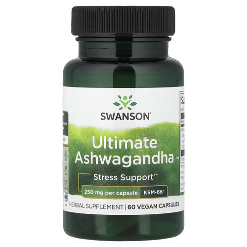 Swanson Vitamins, Ultimate Ashwagandha, 250 mg, 60 pflanzliche Kapseln