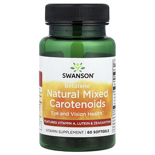 Swanson Vitamins, Betatene® 天然混合类胡萝卜素，60 粒软胶囊