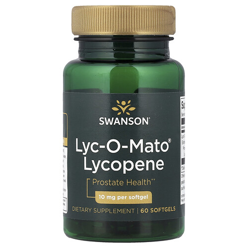 Swanson, Lyc-O-Mato Lycopene, 10 mg, 60 Softgels