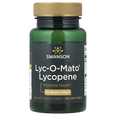 Swanson Vitamins, Licopeno Lyc-O-Mato®, 10 mg, 60 cápsulas blandas