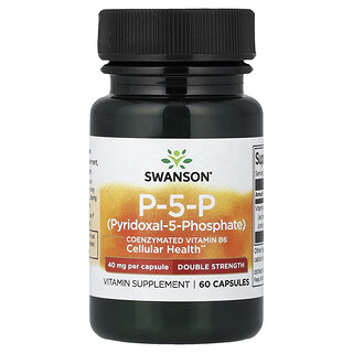 Swanson Vitamins, P-5-P, 40 mg, 60 capsules