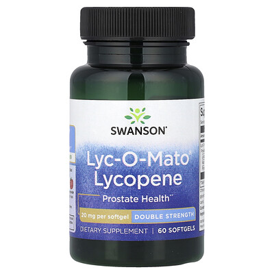 Swanson Vitamins, Lyc-O-Mato®, Licopeno, 20 mg, 60 cápsulas blandas