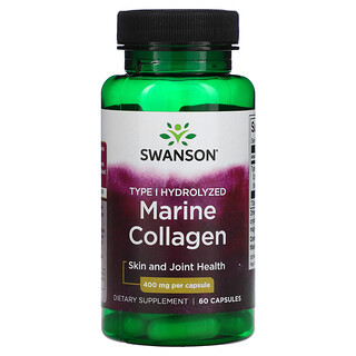 Swanson, Marine Collagen, 400 mg, 60 Capsules