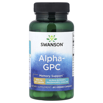 Product Image for Swanson, Alpha GPC, 300 mg, 60 Veggie Capsules
