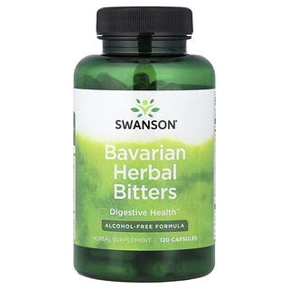 Swanson Vitamins, Bavarian Herbal Bitters, Alcohol-Free, 120 Capsules