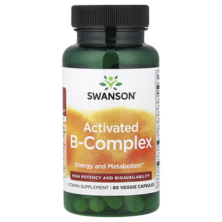 Swanson Vitamins, Activated B-Complex, 60 Veggie Capsules
