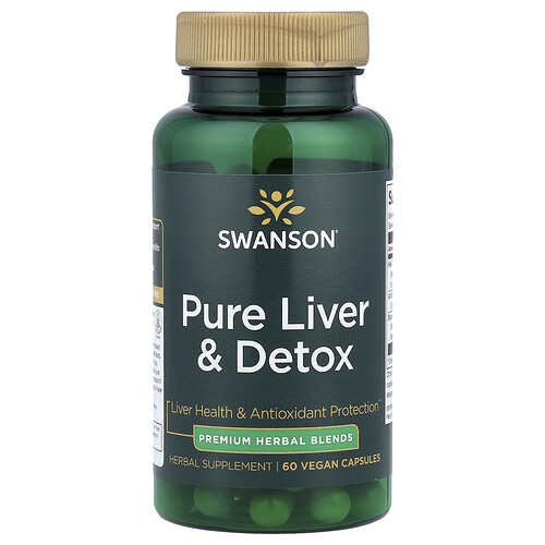 Swanson Vitamins Pure Liver & Detox, 60 Vegan Capsules
